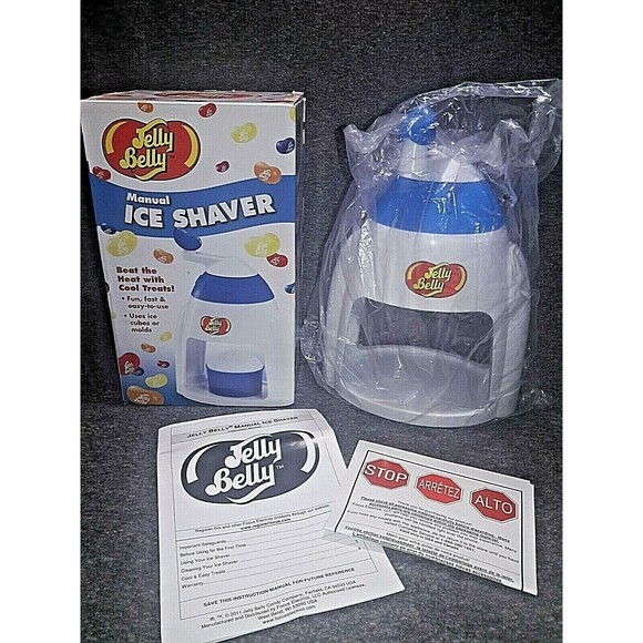 Kitchen Jelly Belly Manual Ice Shaver Snow Cones Maker Instructional